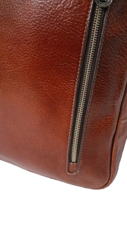 400003 Brown Handmade leather backpack.