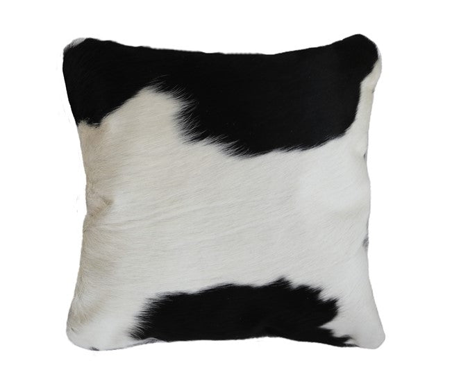 400013 15' Black and white cowhide pillow.