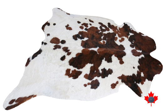 98294 Cowhide rug Tricolor Tapis peau de vache Tricolor. Collection Quebecuir Premium