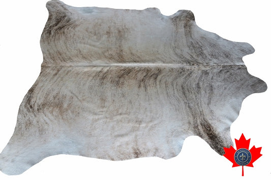 100070 Light Brindle Cowhide rug. Quebecuir Premium Collection