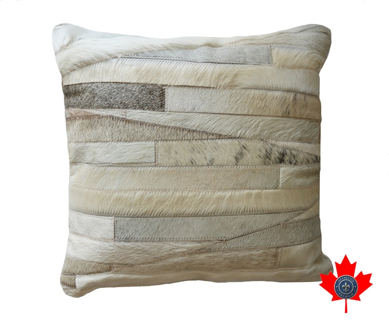 400029 14' Cowhide Patchwork Pillow.