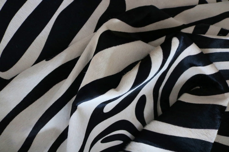 Big Cowhide Rug Printed Zebra. Premium Collection 200585
