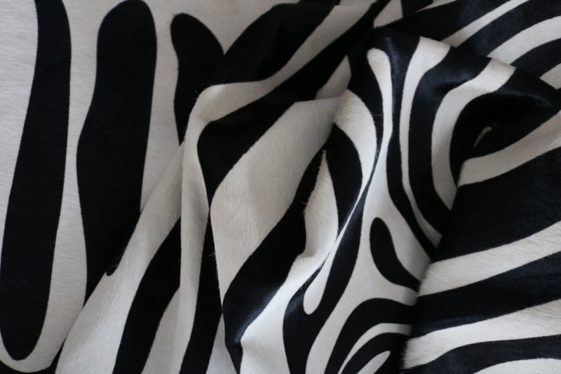Big Cowhide Rug Printed Zebra. Premium Collection 200585