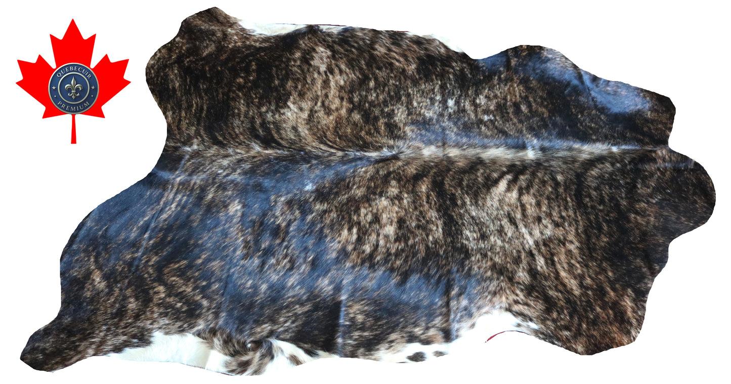 100224-  TRICOLOR  Cowhide Rug - Quebecuir Premium Collection