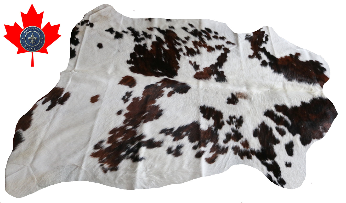 100230 -  TRICOLOR  Cowhide Rug - Quebecuir Premium Collection