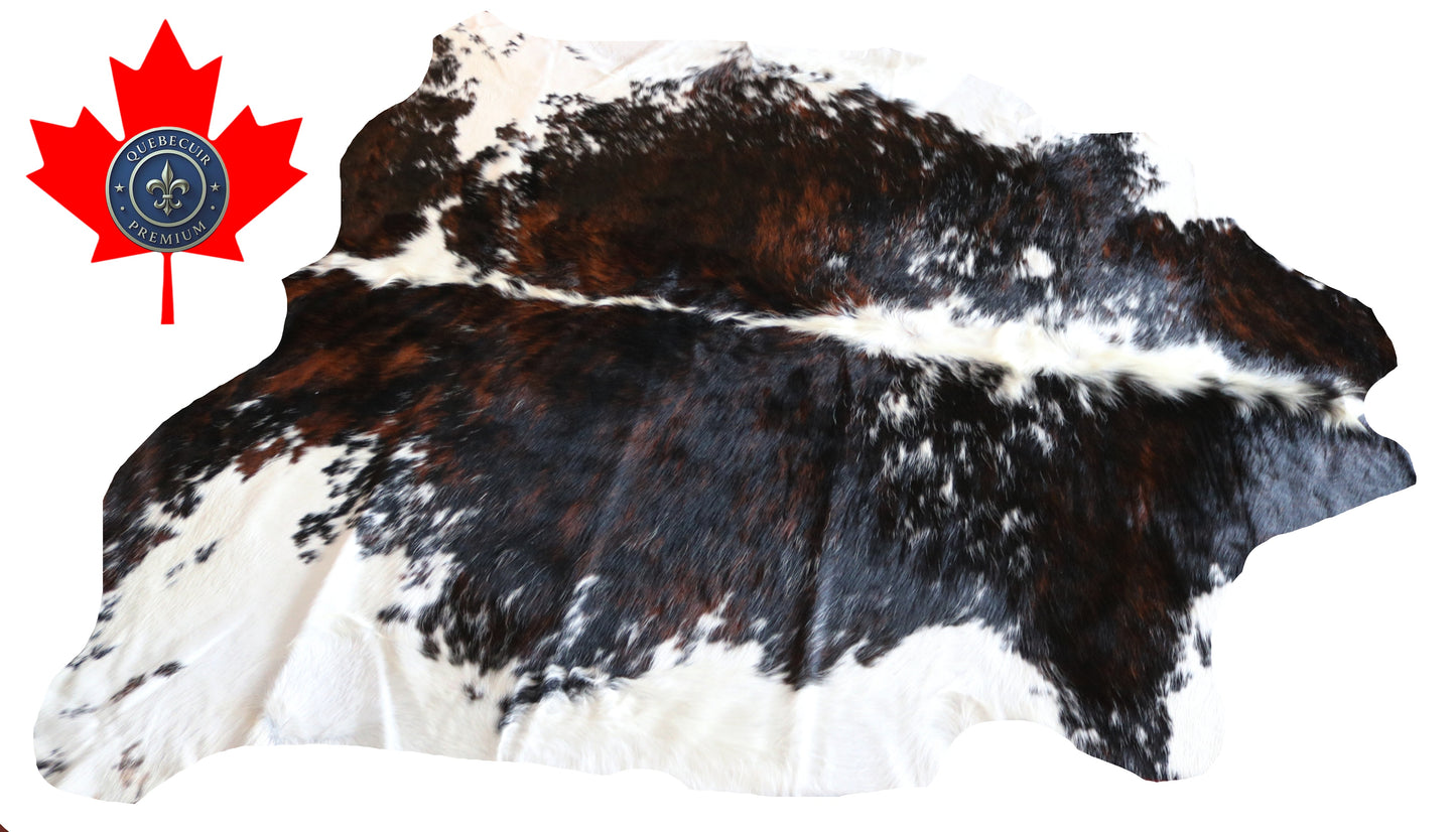 100232 -  TRICOLOR  Cowhide Rug - Quebecuir Premium Collection