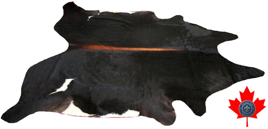 98866- Cowhide Rug Tapis Peau de Vache  SUPER BIG SIZE XXXL -  Collection Quebecuir Premium