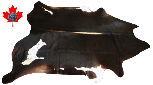 98883- Cowhide Rug Tapis Peau de Vache  SUPER BIG SIZE XXXL -  Collection Quebecuir Premium