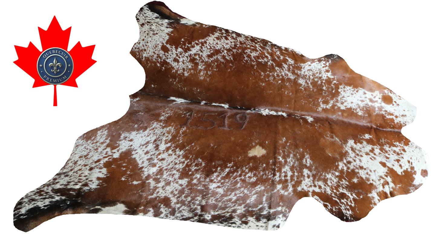 200620 -TRICOLOR  Cowhide Rug - Quebecuir Premium Collection