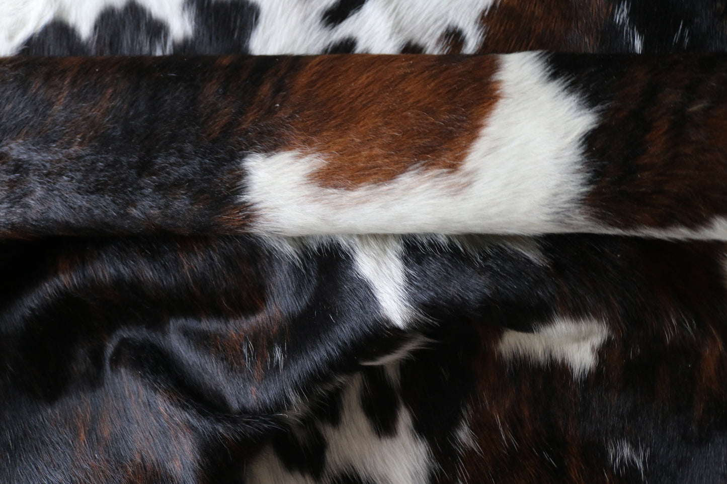 200622 -TRICOLOR  Cowhide Rug - Quebecuir Premium Collection