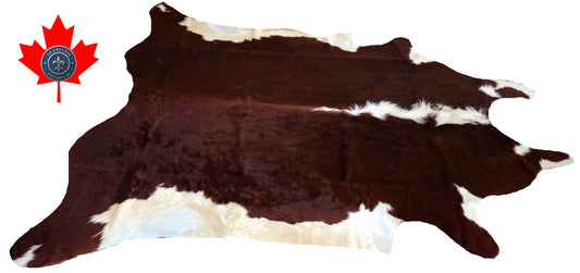 98915- Cowhide Rug Tapis Peau de Vache  SUPER BIG SIZE XXXL -  Collection Quebecuir Premium