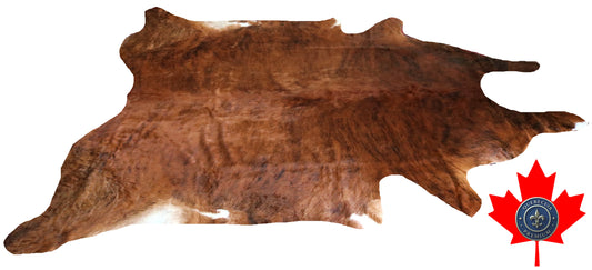 98916- Cowhide Rug Tapis Peau de Vache  SUPER BIG SIZE XXXL -  Collection Quebecuir Premium