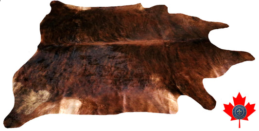 98918- Cowhide Rug Tapis Peau de Vache  SUPER BIG SIZE XXXL -  Collection Quebecuir Premium