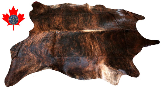 98930- Cowhide Rug Tapis Peau de Vache  SUPER BIG SIZE XXXL -  Collection Quebecuir Premium