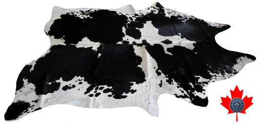 98933- Cowhide Rug Tapis Peau de Vache  SUPER BIG SIZE XXXL -  Collection Quebecuir Premium
