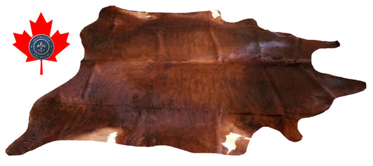 98934- Cowhide Rug Tapis Peau de Vache  SUPER BIG SIZE XXXL -  Collection Quebecuir Premium