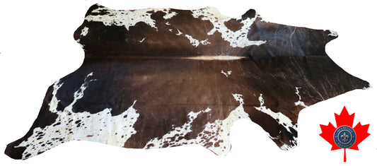 98940- Cowhide Rug Tapis Peau de Vache  SUPER BIG SIZE XXXL -  Collection Quebecuir Premium