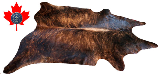 98944- Cowhide Rug Tapis Peau de Vache  SUPER BIG SIZE XXXL -  Collection Quebecuir Premium
