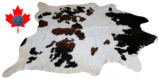 98976- Cowhide Rug Tapis Peau de Vache -BIG SIZE XL Collection Quebecuir Premium