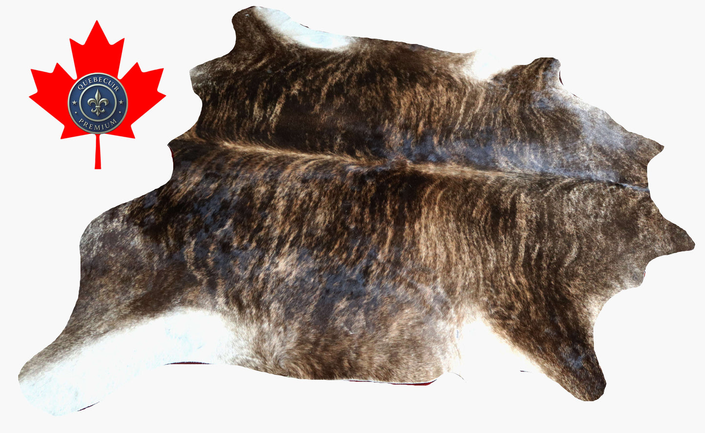 200646 -TRICOLOR  Cowhide Rug - Quebecuir Premium Collection