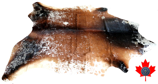 200065 - Cowhide Rug Tapis Peau de Vache SUPER BIG SIZE XXXL - Collection Quebecuir Premium