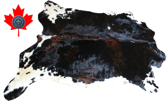 200653 -TRICOLOR  Cowhide Rug - Quebecuir Premium Collection