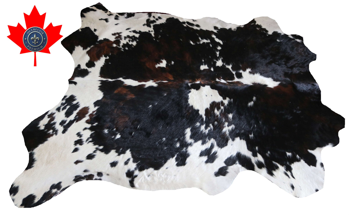 200654 -TRICOLOR  Cowhide Rug - Quebecuir Premium Collection