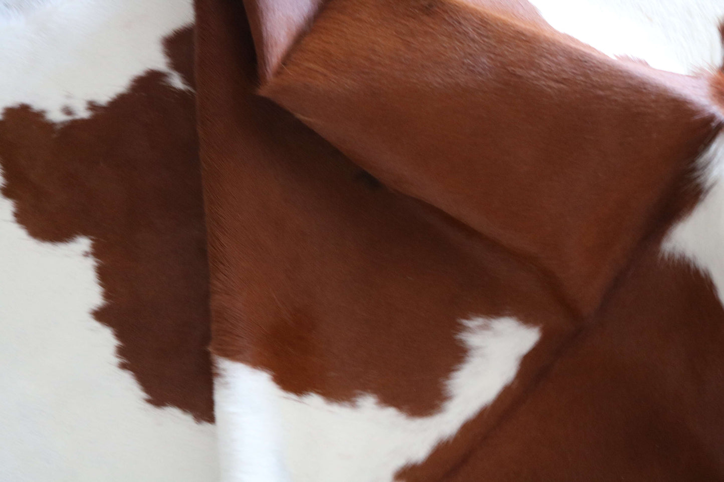 200657 -BROWN & WHITE Cowhide Rug - Quebecuir Premium Collection