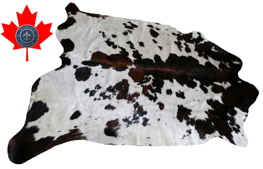 200084- Cowhide Rug Tapis Peau de Vache SUPER BIG SIZE XXXL - Collection Quebecuir Premium