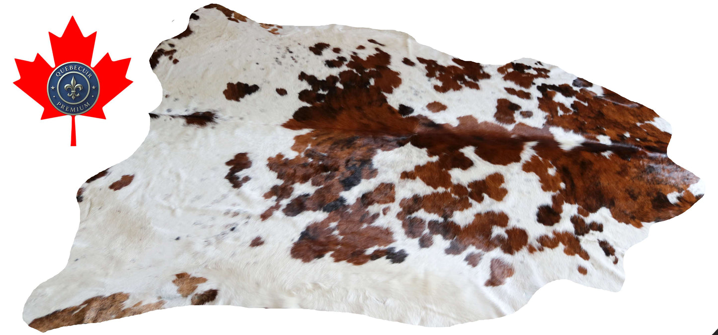 100290- SUPER BIG  SIZE XXXL TRICOLOR  Cowhide Rug - Quebecuir Premium Collection
