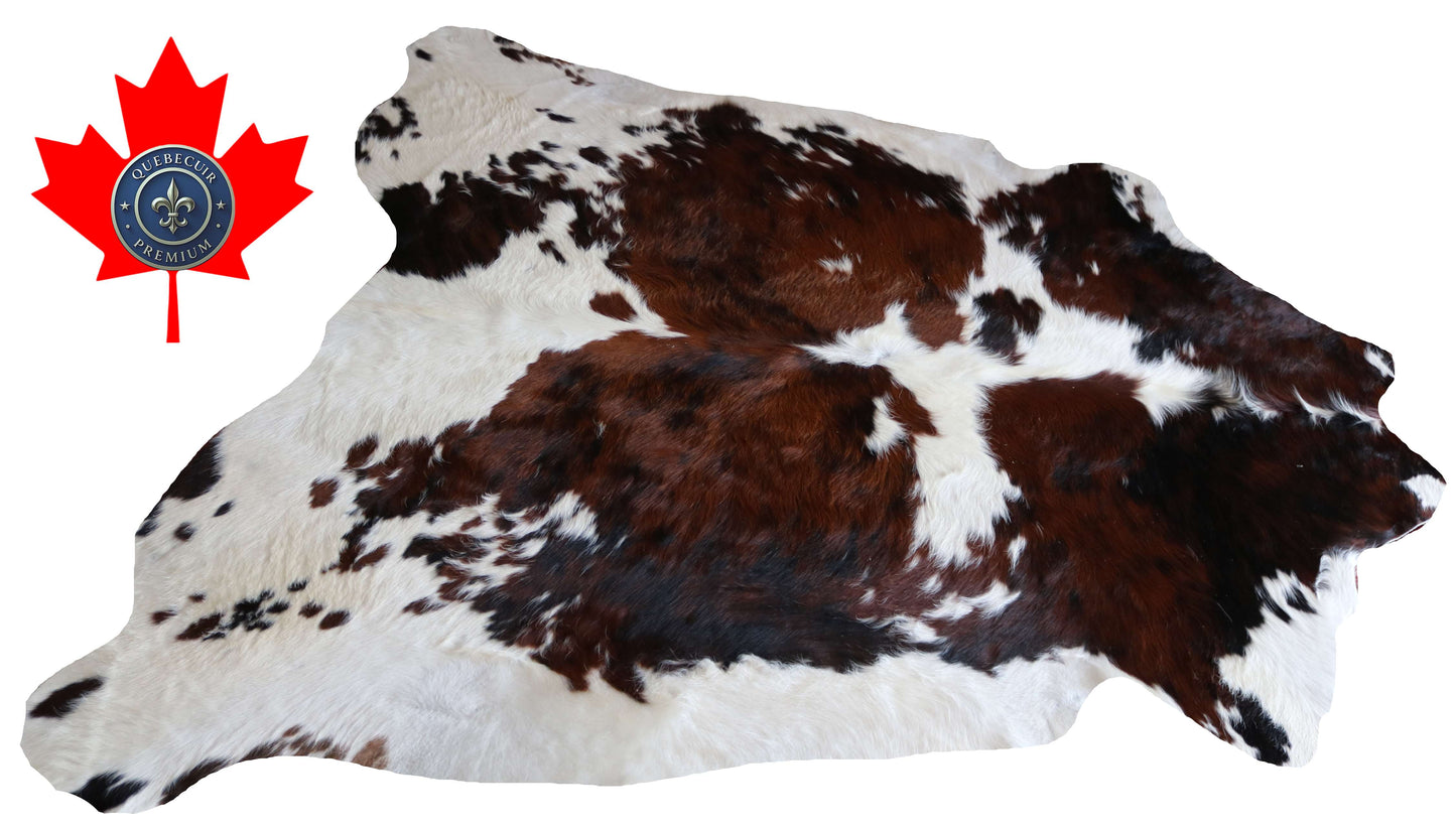 100292 -TRICOLOR  Cowhide Rug - Quebecuir Premium Collection