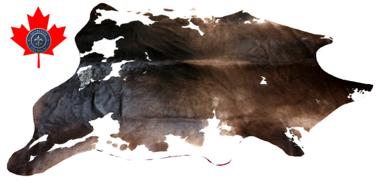 200101- Cowhide Rug Tapis Peau de Vache SUPER BIG SIZE XXXL - Collection Quebecuir Premium
