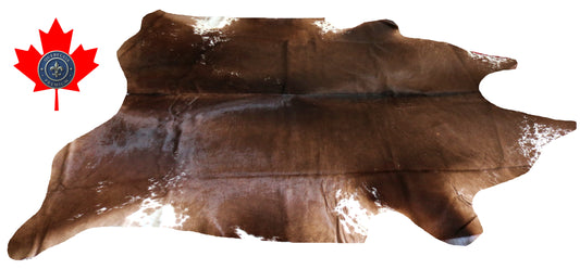 200103- Cowhide Rug Tapis Peau de Vache SUPER BIG SIZE XXXL - Collection Quebecuir Premium