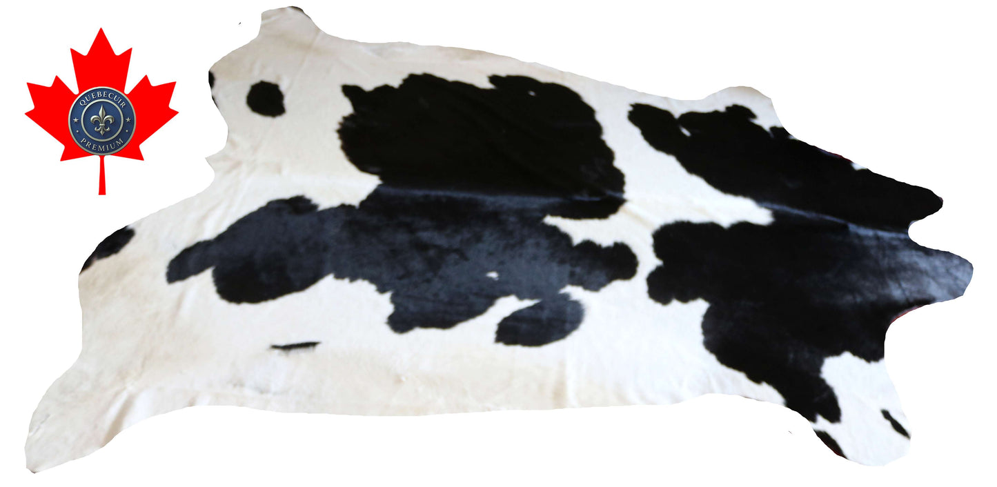 100294 - SUPER BIG  SIZE XXXL BLACK  & WHITE  Cowhide Rug - Quebecuir Premium Collection