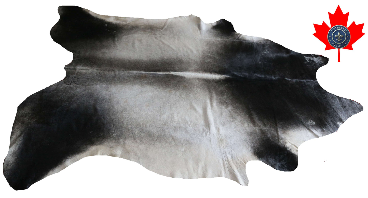 100303- SUPER BIG  SIZE XXXL GREY EXOTIQUE  Cowhide Rug - Quebecuir Premium Collection