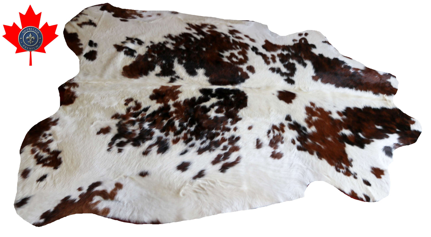200660- SUPER BIG  SIZE XXXL TRICOLOR  Cowhide Rug - Quebecuir Premium Collection