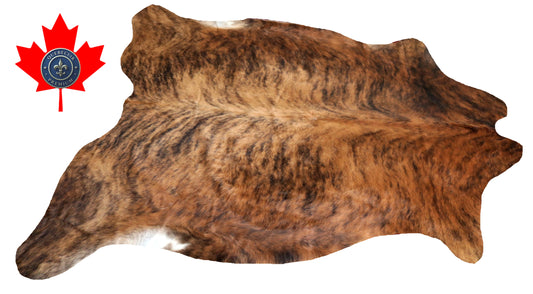 200128- Cowhide Rug Tapis Peau de Vache - Collection Quebecuir Premium