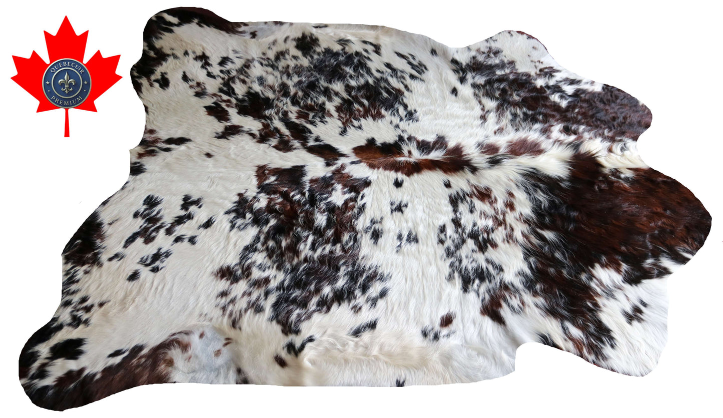 100309 - TRICOLOR  Cowhide Rug XL - Quebecuir Premium Collection