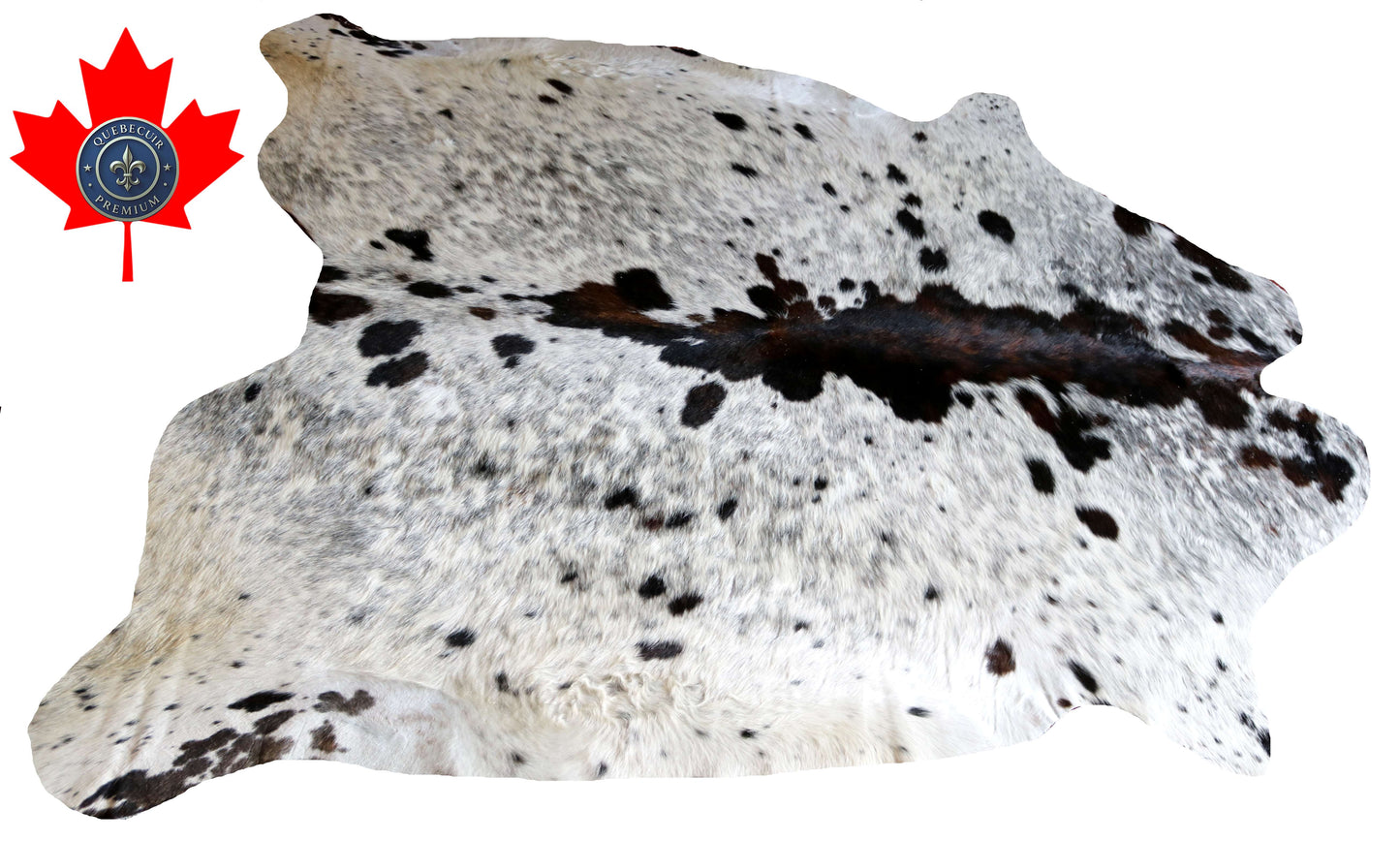 100313 - TRICOLOR  Cowhide Rug XL - Quebecuir Premium Collection