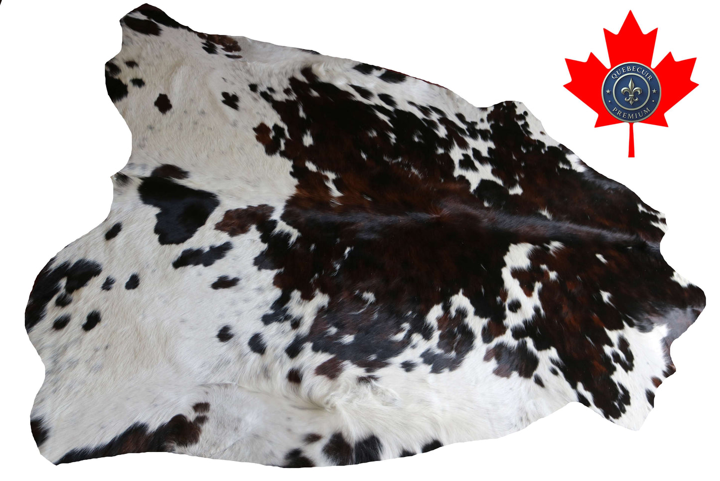 100314 - TRICOLOR  Cowhide Rug XL - Quebecuir Premium Collection