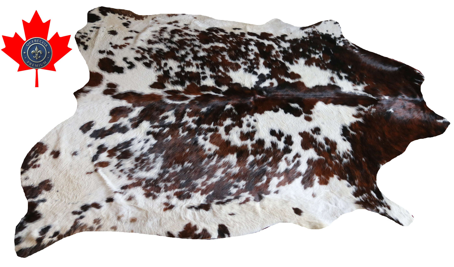 200662 - TRICOLOR  Cowhide Rug XL - Quebecuir Premium Collection
