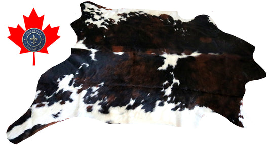 200150- Cowhide Rug Tapis Peau de Vache SUPER BIG SIZE XXXL - Collection Quebecuir Premium