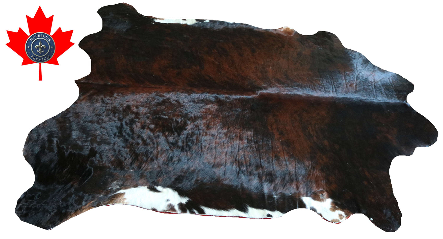 100318-  TRICOLOR  Cowhide Rug - Quebecuir Premium Collection