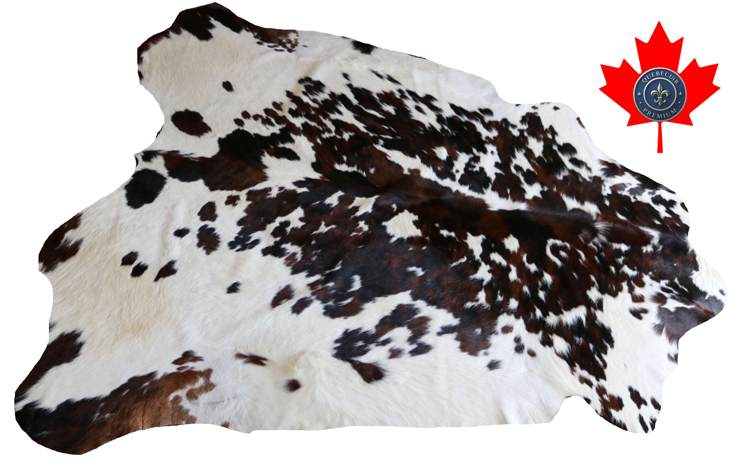 100320 - TRICOLOR  Cowhide Rug XL - Quebecuir Premium Collection