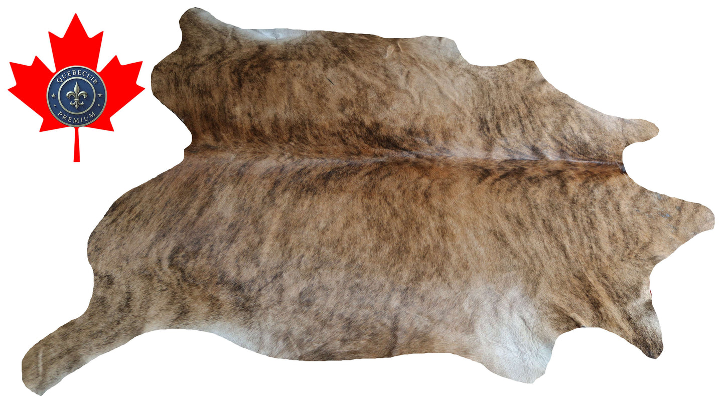 100325-  TRICOLOR  Cowhide Rug - Quebecuir Premium Collection