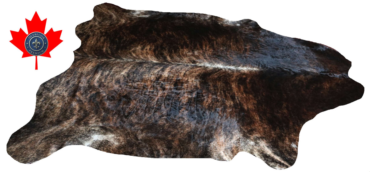 100337- SUPER BIG  SIZE XXXL BRINDLE   Cowhide Rug - Quebecuir Premium Collection