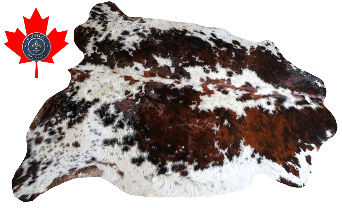 200670-   SIZE XXL TRICOLOR   Cowhide Rug - Quebecuir Premium Collection
