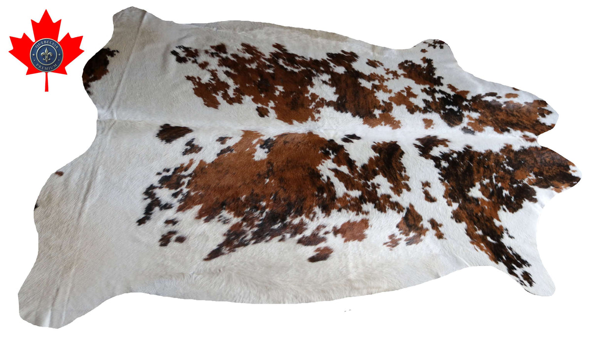 100345- SUPER BIG  SIZE XXXL TRICOLOR   Cowhide Rug - Quebecuir Premium Collection