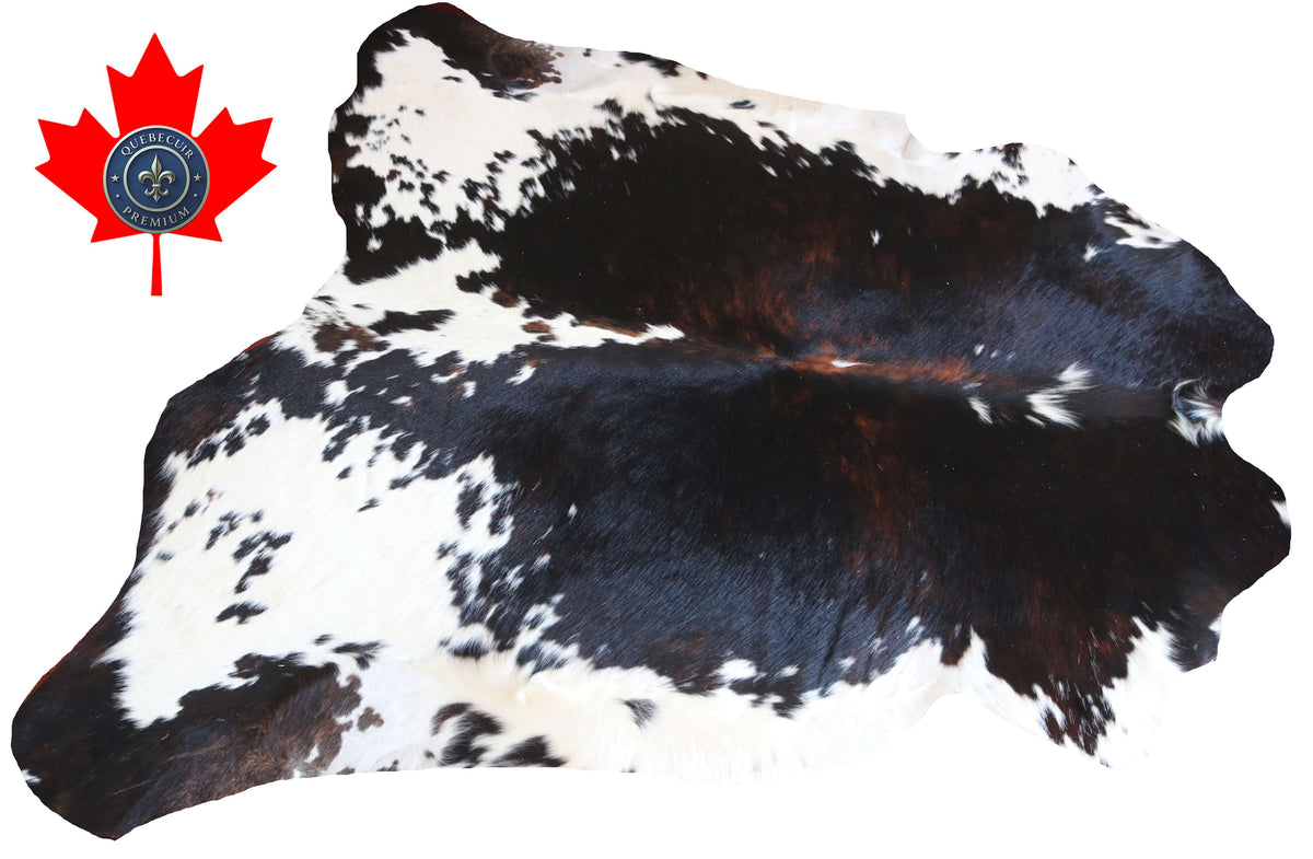 100351  - TRICOLOR  Cowhide Rug- Quebecuir Premium Collection