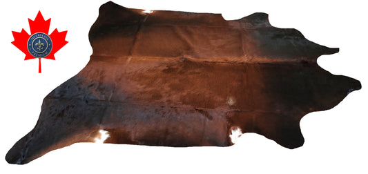 200208- Cowhide Rug Tapis Peau de Vache SUPER BIG SIZE XXXL - Collection Quebecuir Premium